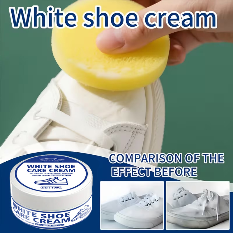 White Sneaker Care Cream with - огляд і ціна Sneaker Care Whitener