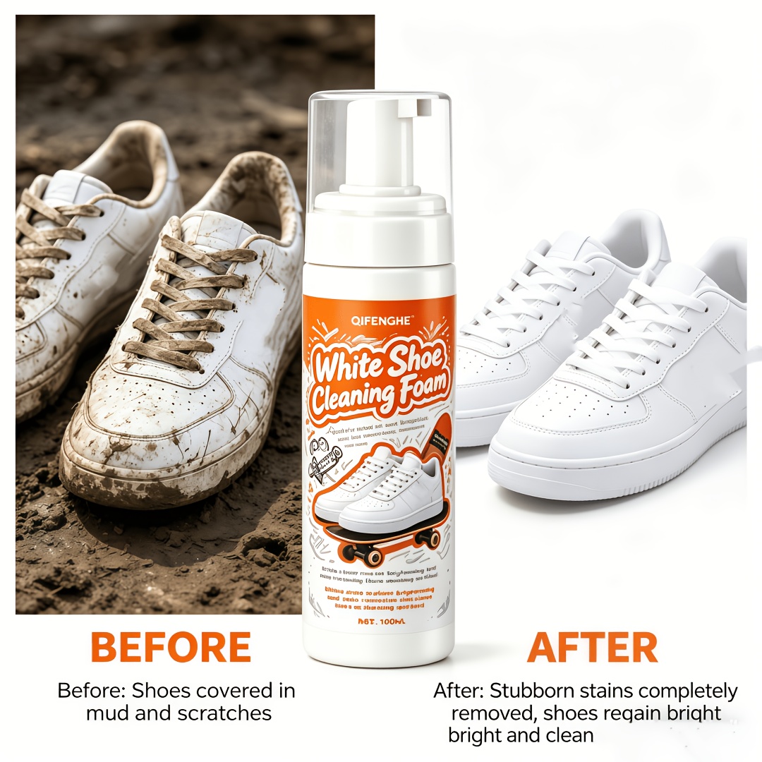 Portable No Rinse White Shoe C - огляд і ціна Sneakers Care
