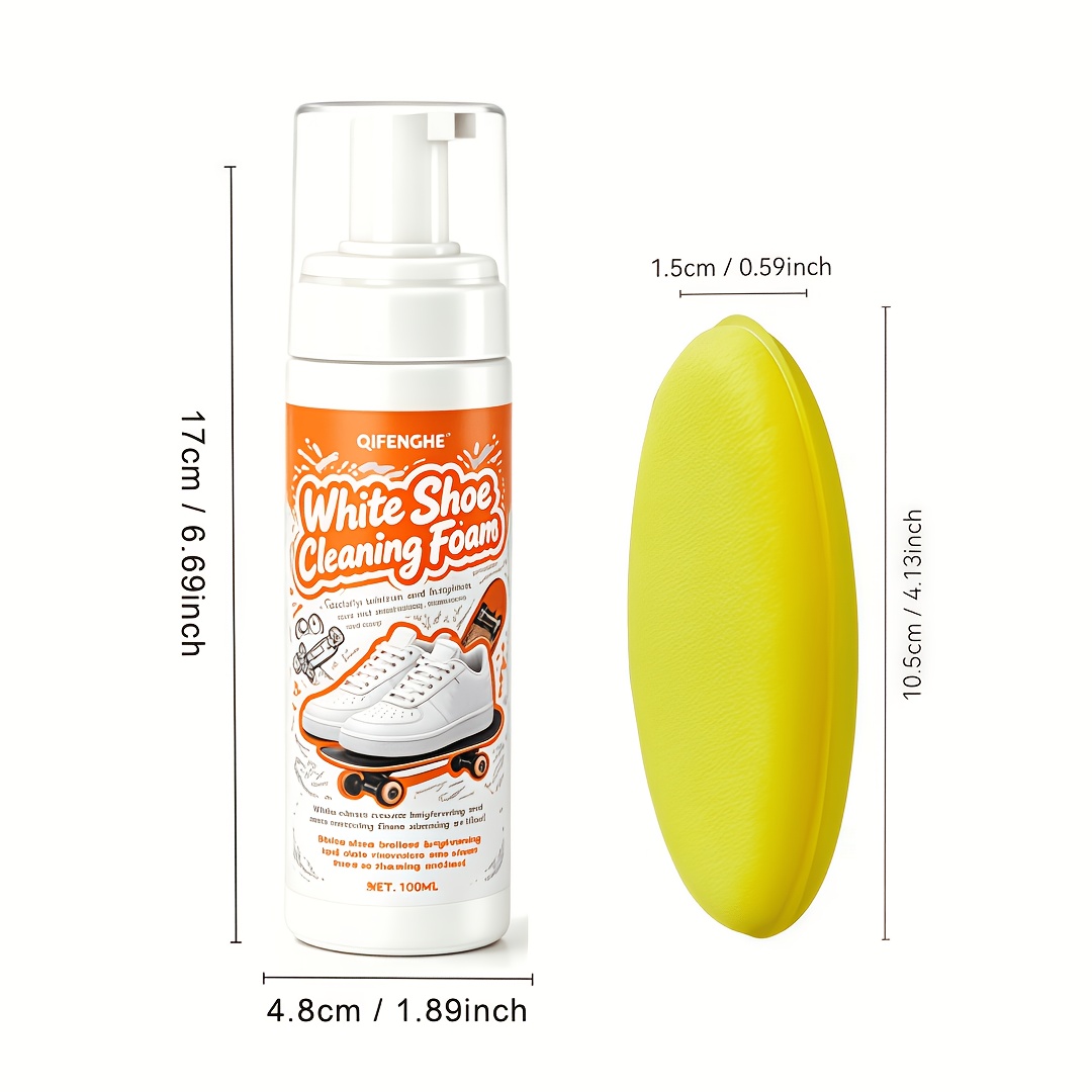 Portable No Rinse White Shoe C - огляд і ціна Sneakers Care