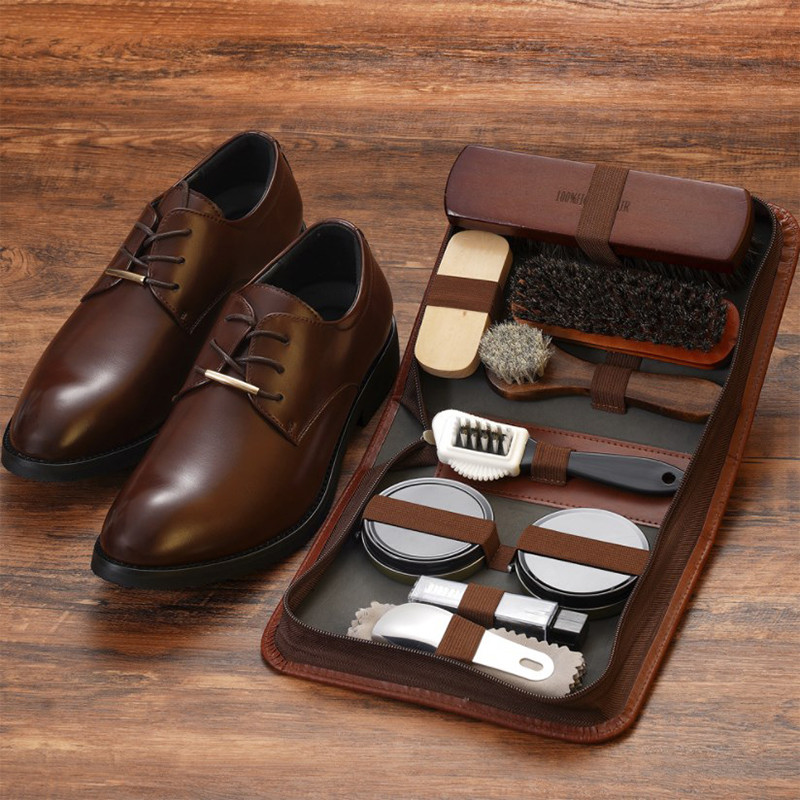 HorseHair Shoe Brush Set Leath - огляд і ціна Sneakers Care