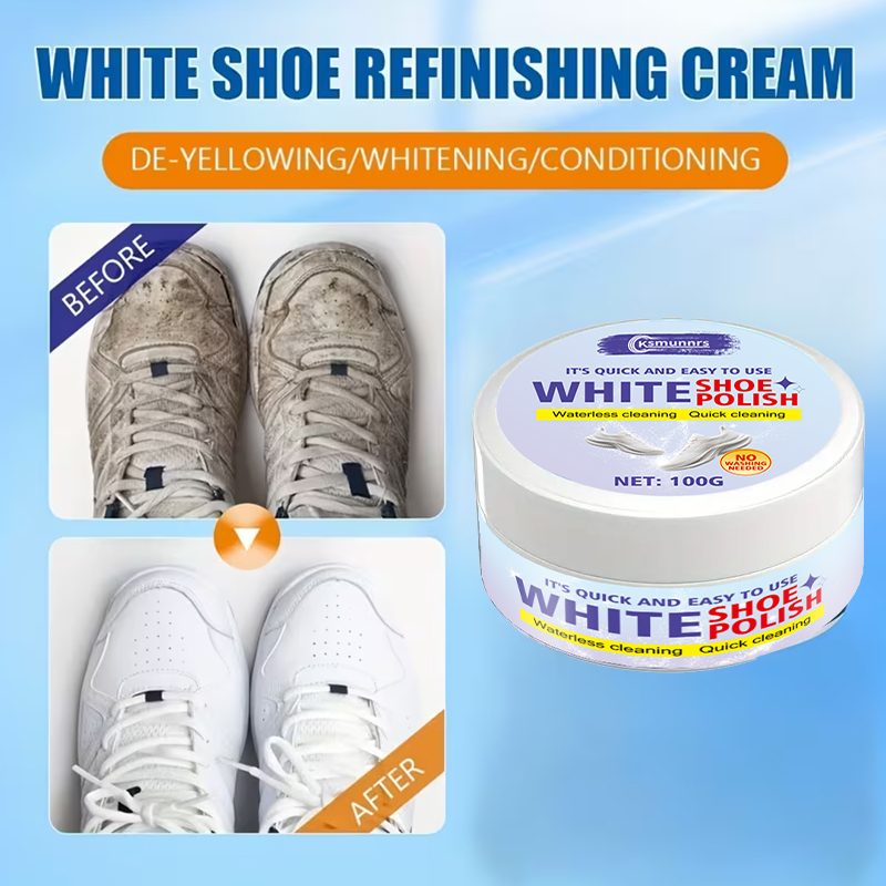 White Shoe Care Cream, Polishi - огляд і ціна Sneaker Care Whitener