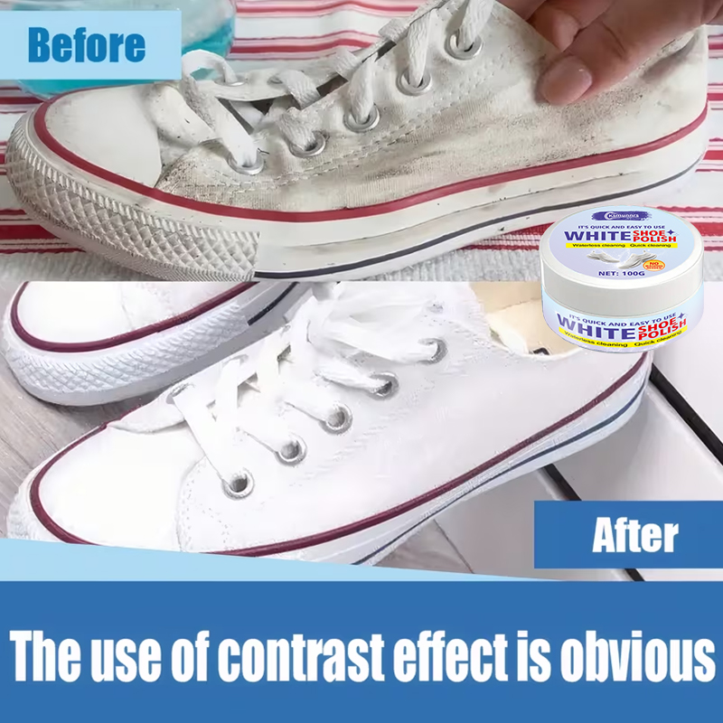 White Shoe Care Cream, Polishi - огляд і ціна Sneaker Care Whitener