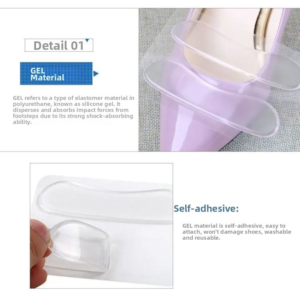 5pairs Gel Heel Grip Pads Self - огляд і ціна Heel Liner Grip